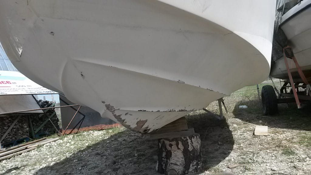 puhastatud paadi alus