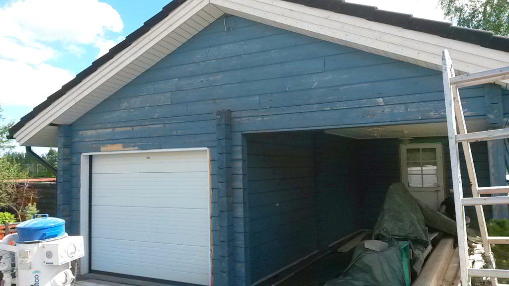 vana sinise värviga garaaz