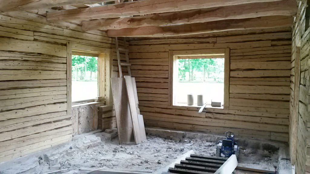 puhastatud puit aknad